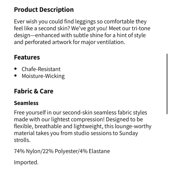 🩵Fabletics Seamless Dot Leggings🩵 - Picture 12 of 12